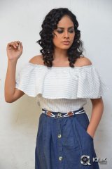 Nandita Swetha at Ekkadiki Pothavu Chinnavada Movie Promotions
